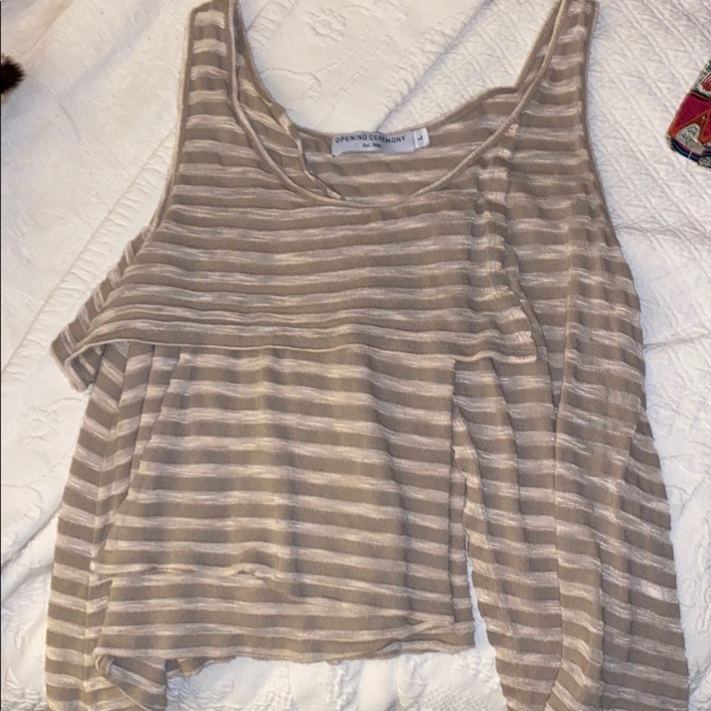 Comfy cotton irregularly styled crop top